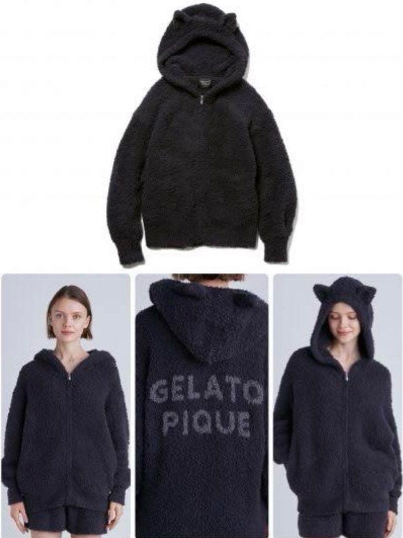 ジェラートピケ Halloween限定 クロネコパーカー ルームウェア - メルカリ