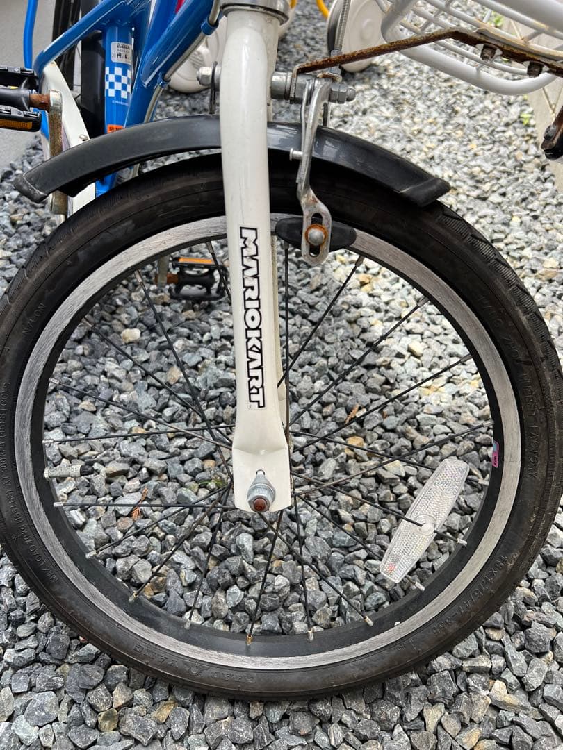 引き取りのみ あさひ 子ども 自転車 サドル マリオカート コラボ 16