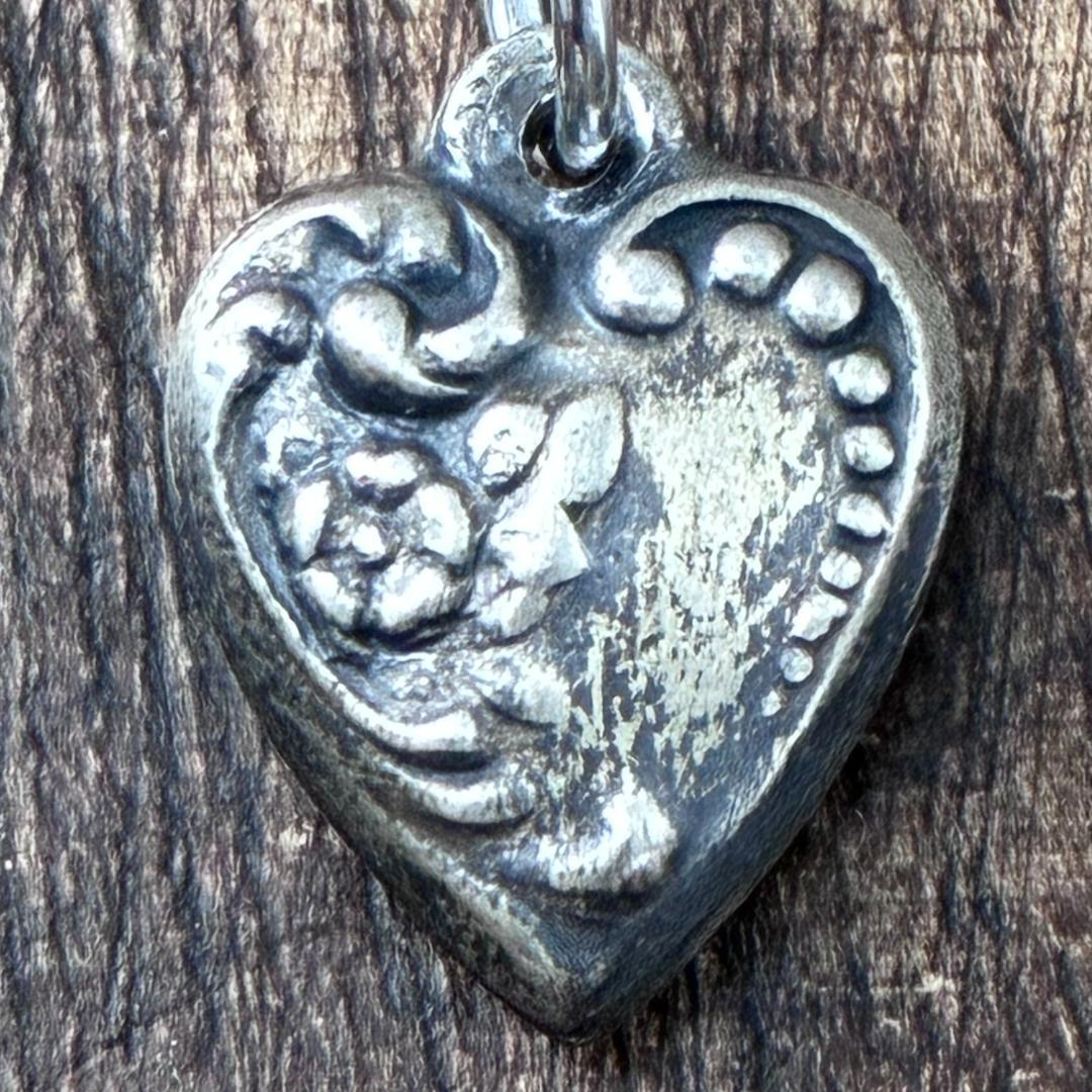 スウィートハートジュエリー勿忘草 花 シルバー ヴィンテージ