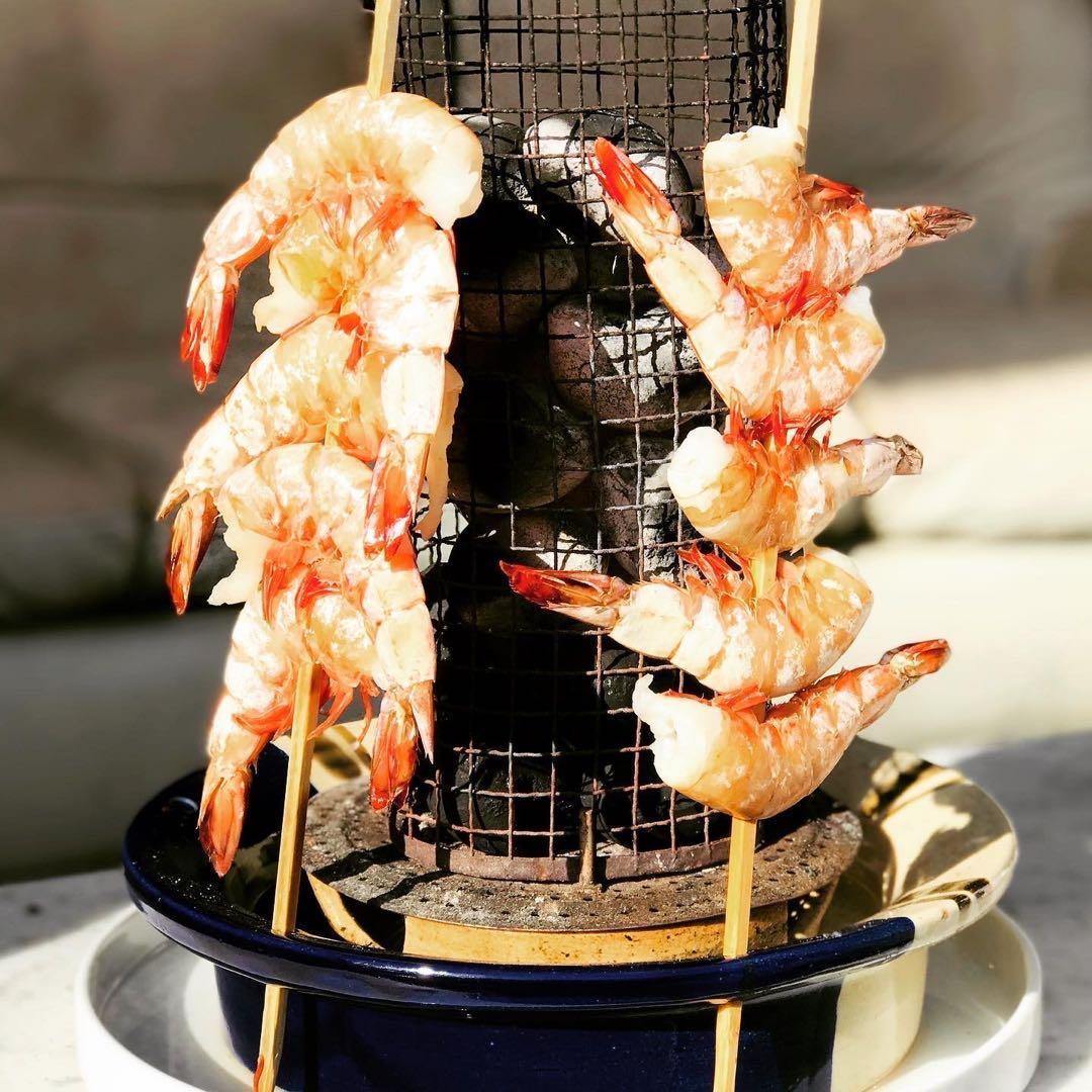 美濃焼】串匠~金結昌(くじゃく)~ 串物を炭焼き 七輪/魚/肉