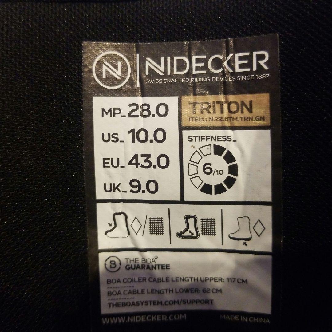 新品、未使用)NIDECKER TRITON 28.0cm