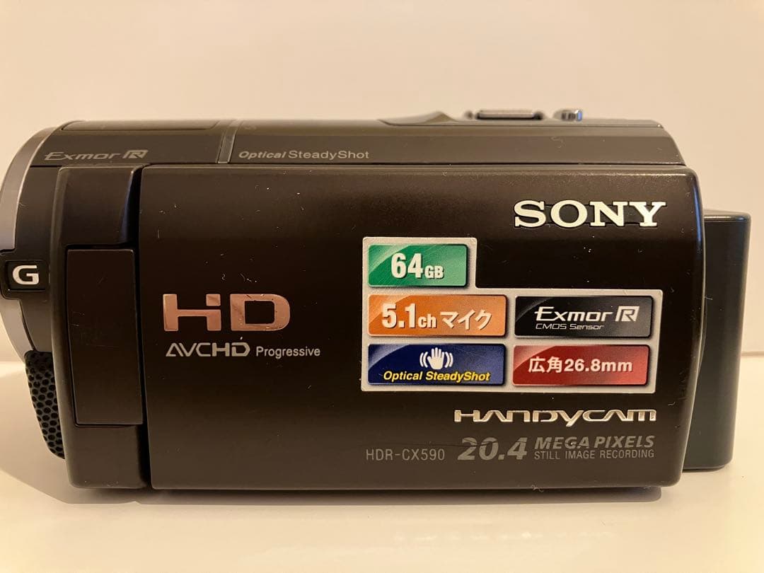 【美品・完動】SONY HDR-CX590 ビデオカメラ バッテリー・AC付属 Yahoo!オークション -「sony hdr-cx590v」の落札相場・落札価格