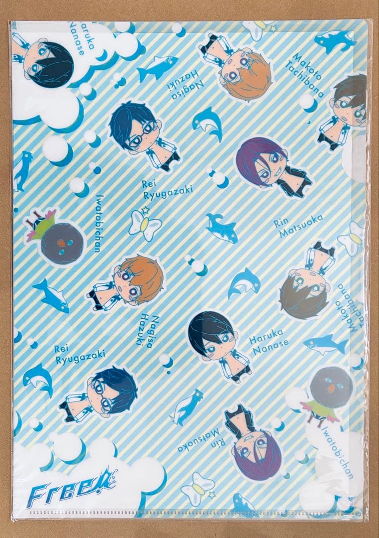 Free! クリアファイル 雑誌 切り抜き 扇子
