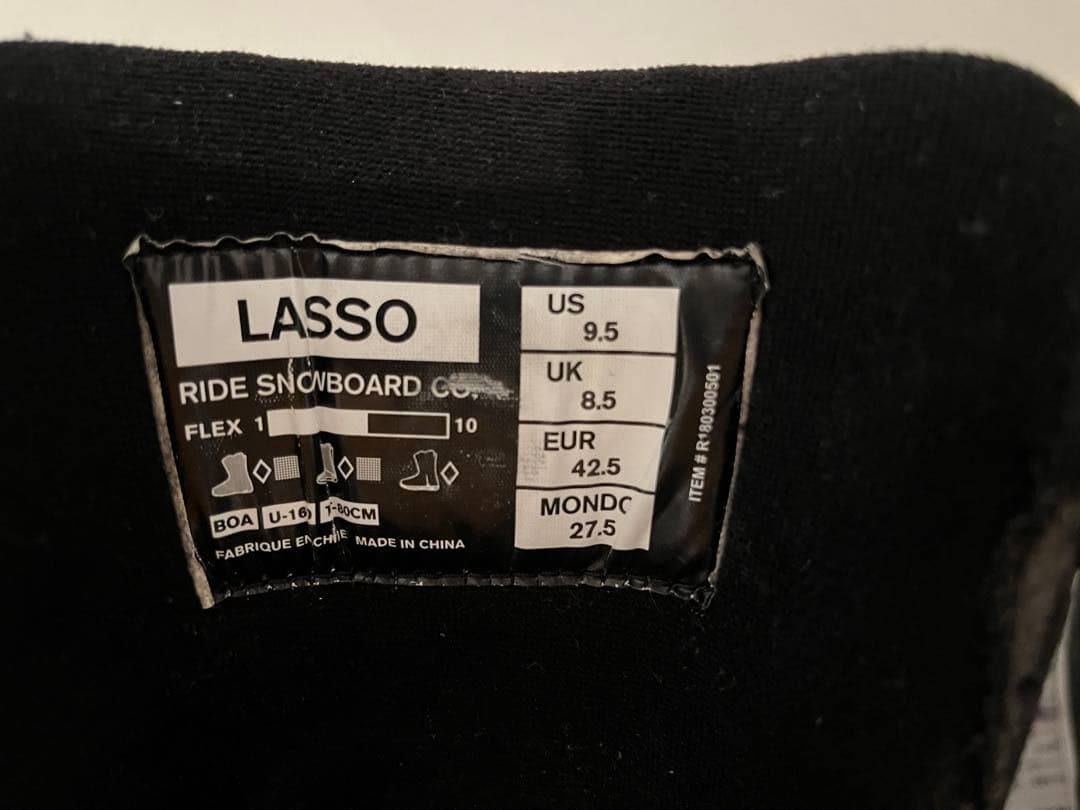 値下！ ブーツ BOA RIDE LASSO ライド ラッソ 27.5cm