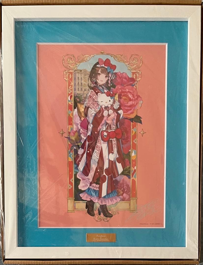 藤ちょこ×サンリオ　01/ハローキティver.　直筆サイン入り高精細複製原画