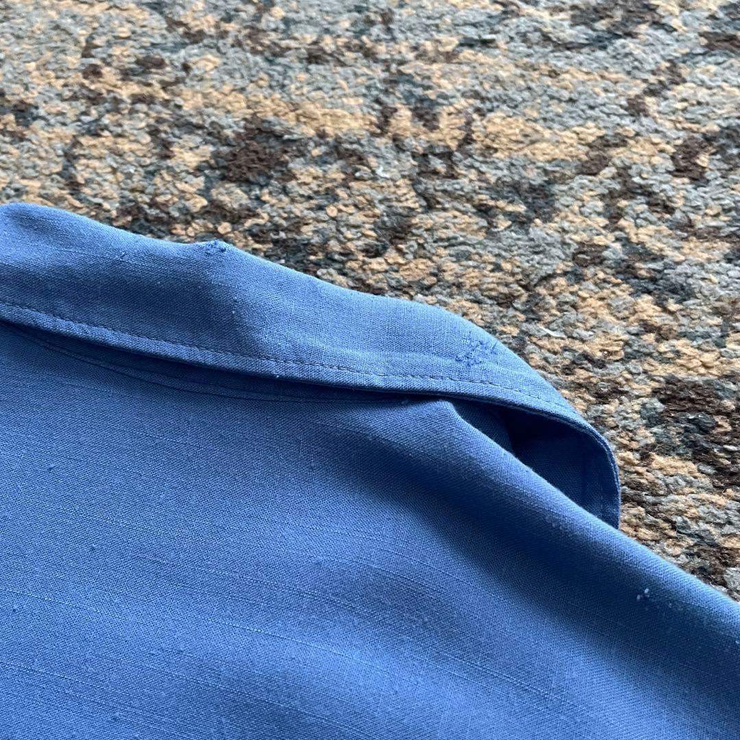 60s レーヨン シャツ ネップ カスリ ボックス 検 50s ギャバジン