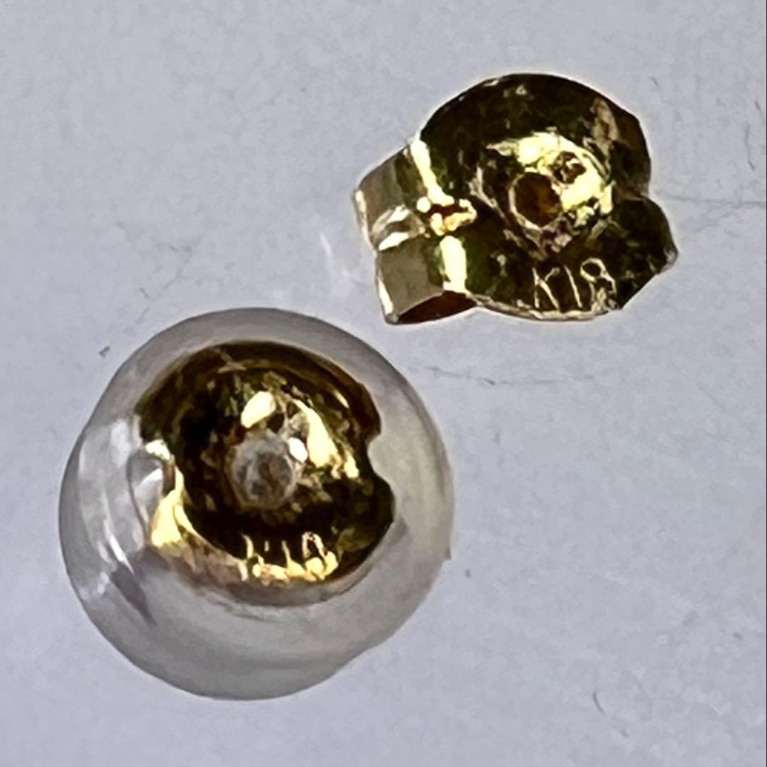 K18刻印　本桃色珊瑚　ピアス　2対セット　6.32g 東K7-1211☆2F