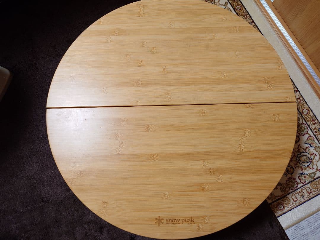 スノーピーク　ワンアクションちゃぶ台竹　ジャンク品 snow peak（スノーピーク） ワンアクションちゃぶ台竹M 折りたたみ