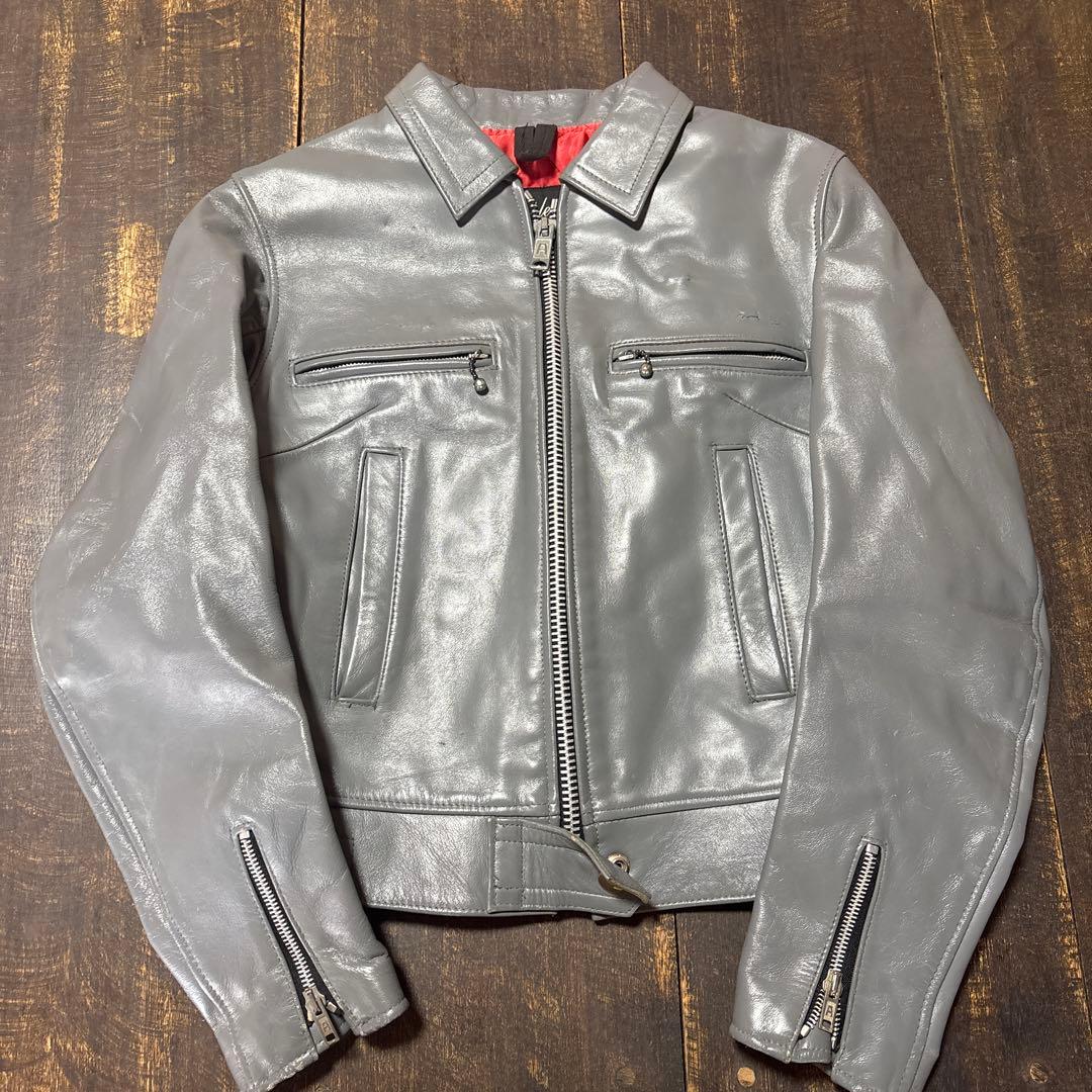 旧タグ666グレー シングルライダースジャケット ITEMS｜ブラックマーケット｜名古屋の革ジャン取扱専門店｜Lewis