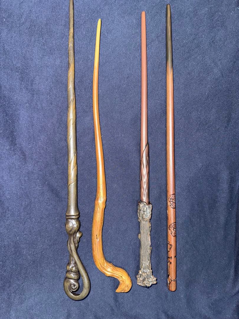 ハリー・ポッター 杖 4本セット 正規品 刻印あり 箱なし