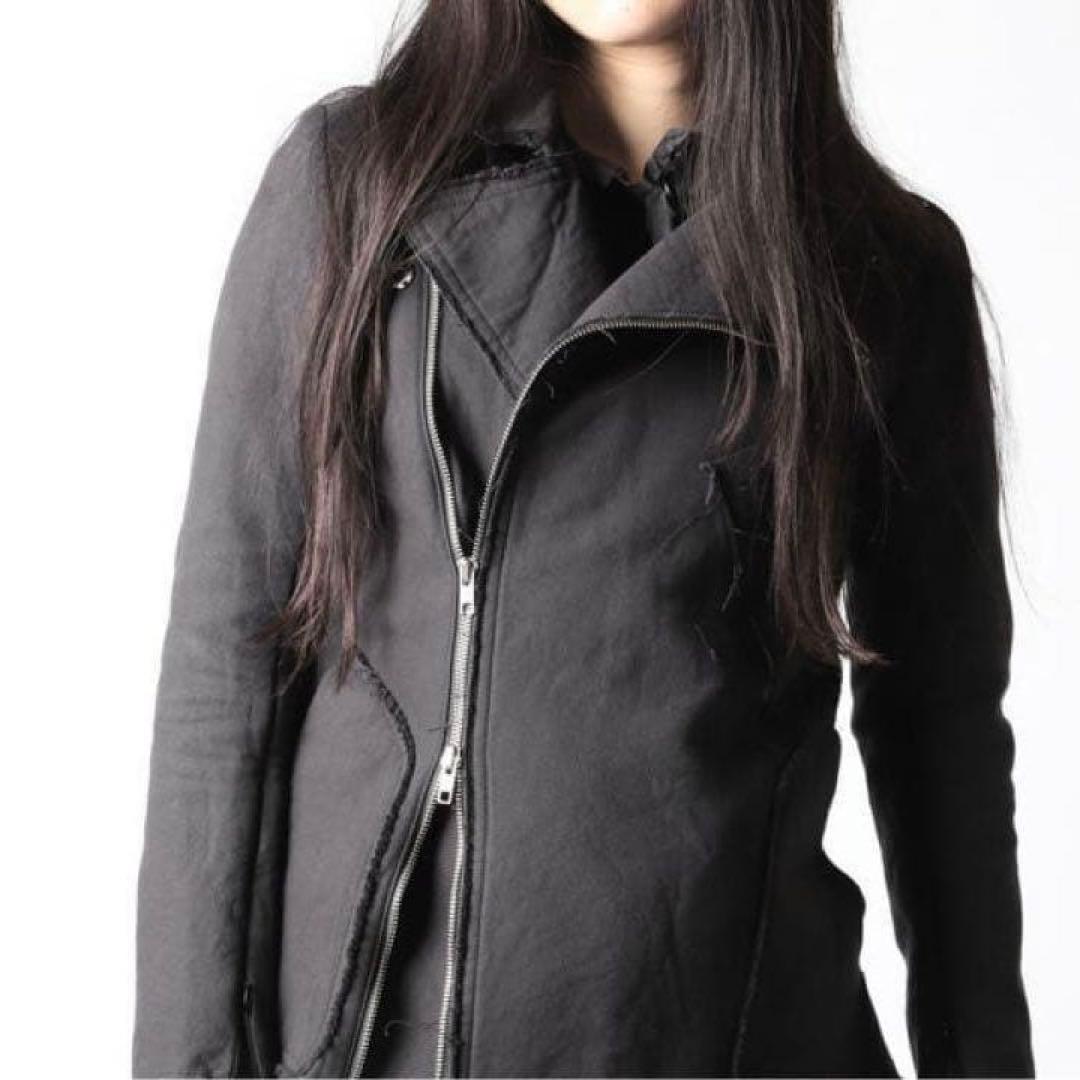 【フォロー割引適用】ヌード マサヒコマルヤマ ライダースジャケット S チャコー