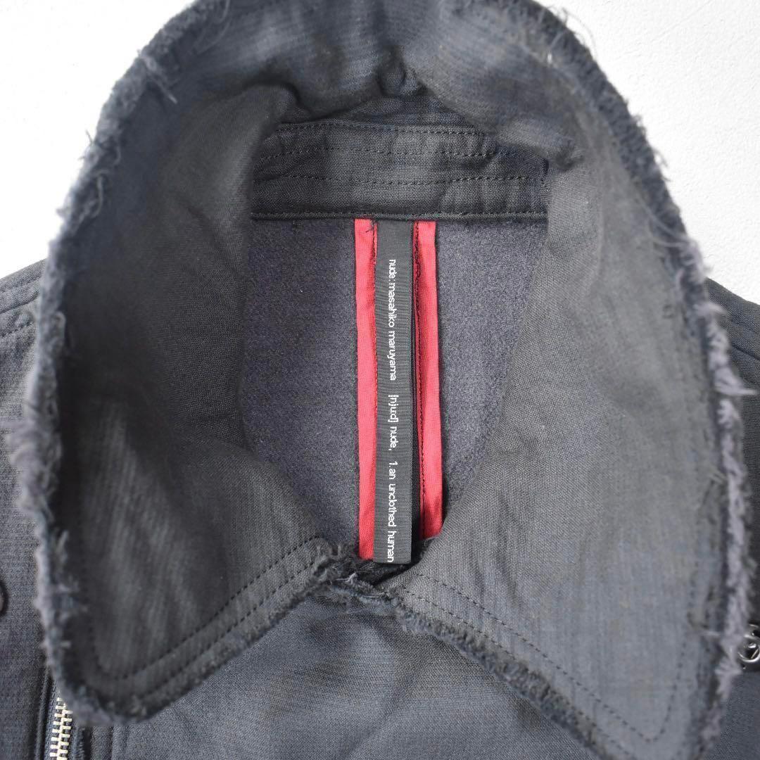 【フォロー割引適用】ヌード マサヒコマルヤマ ライダースジャケット S チャコー