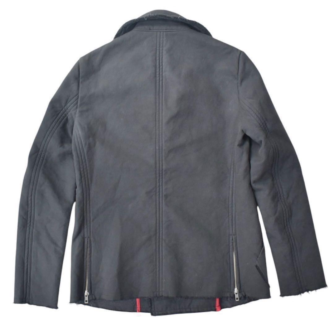 【フォロー割引適用】ヌード マサヒコマルヤマ ライダースジャケット S チャコー