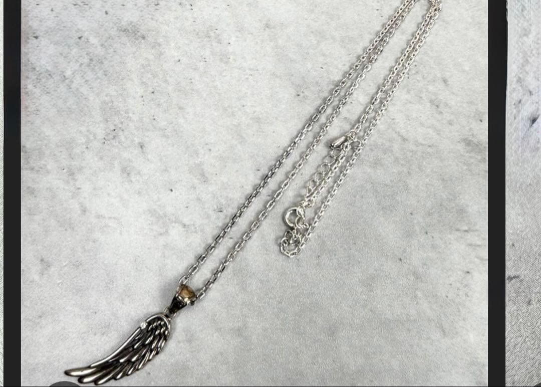 矢沢永吉翼デザイン シルバーネックレス - メルカリ
