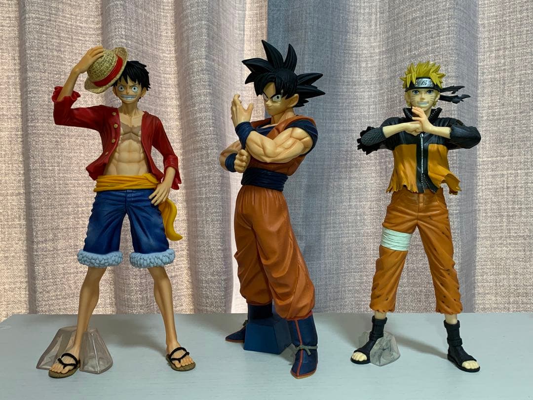 開封済】一番くじ フィギュア ルフィ、悟空、ナルト 3体セット - メルカリ
