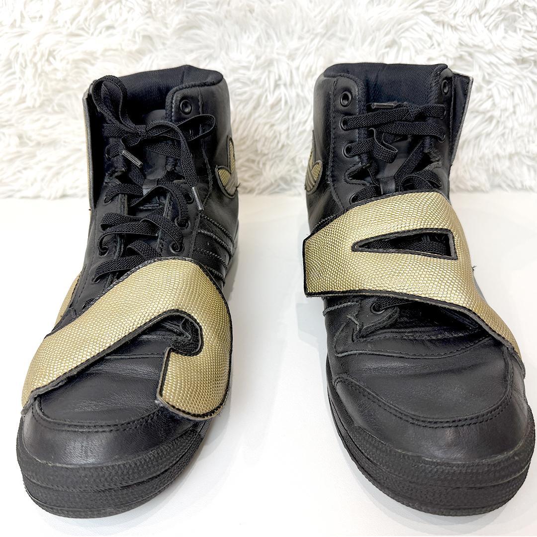 アディダス オリジナルス ジェレミースコット ブラック ゴールド 28.5cm