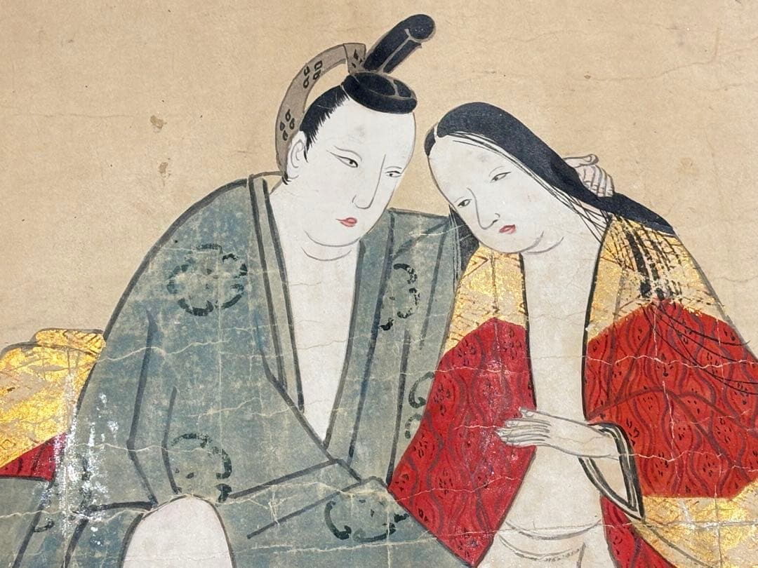 「慶長期風俗画」江戸時代初期〜中期頃筆極彩色春画巻 12図1巻|艶本 浮世絵和本 慶長期風俗画」江戸時代初期〜中期頃筆極彩色春画巻 1巻|艶本 浮世絵