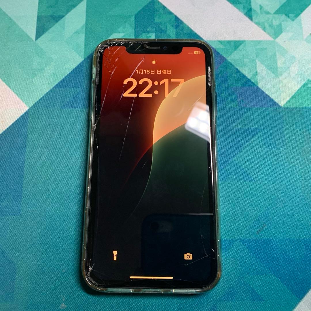 Apple iPhone11 64GB ブラック SIMフリー　画面割他ジャンク ムスビー｜iPhone11 64GB ブラック MWLT2J/A SoftBank版SIMフリー