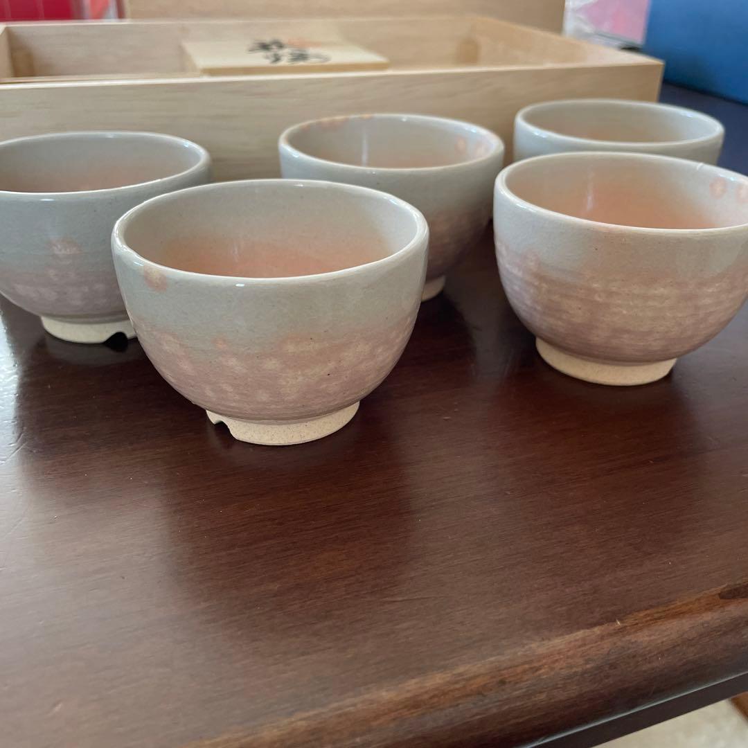 萩焼 椿窯 天鵬山 湯呑み 廣瀬淡雅 5客セット - メルカリ
