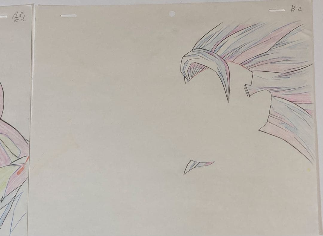d６５　ドラゴンボールＺセル画【悟空】作画記録・動画・背景画付き