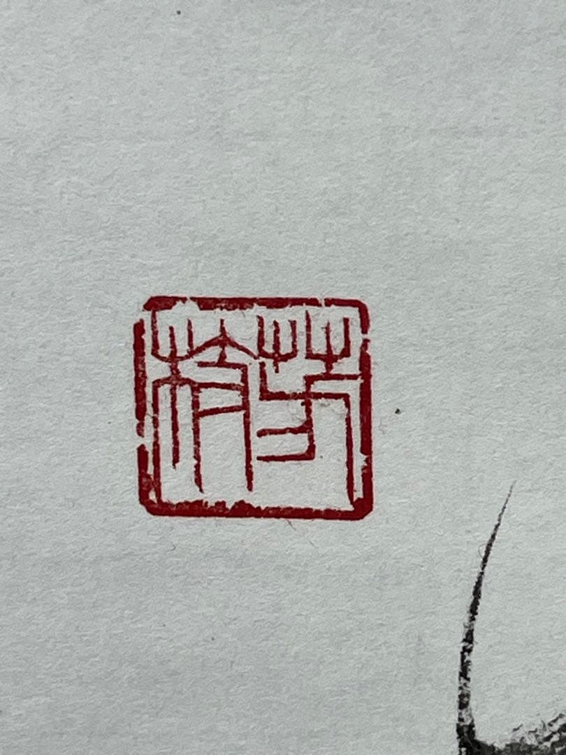 掛軸 馬場汀舟作 「八重桜」849