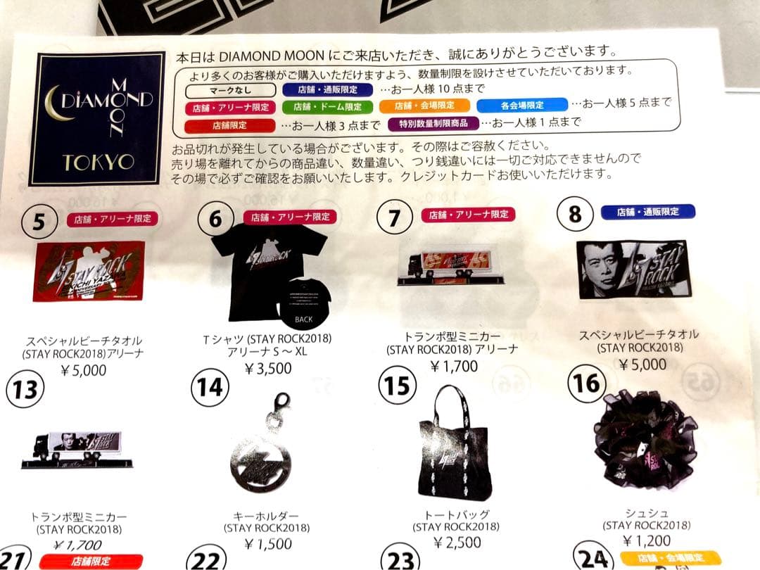 矢沢永吉 グッズセット 2018 STAY ROCK