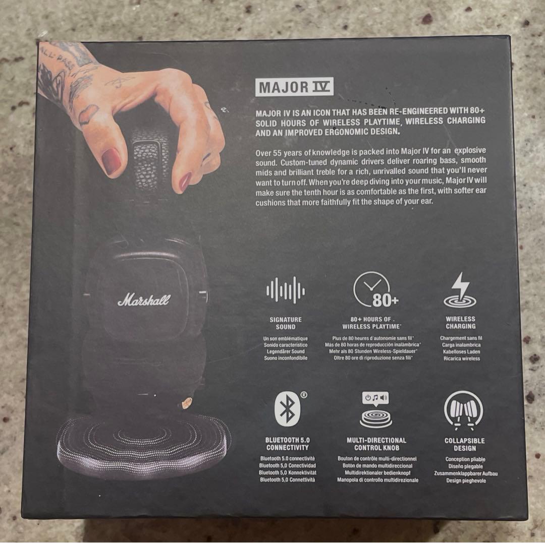 《新品未開封》Marshall ワイヤレスオンイヤーヘッドホン 値下げ中