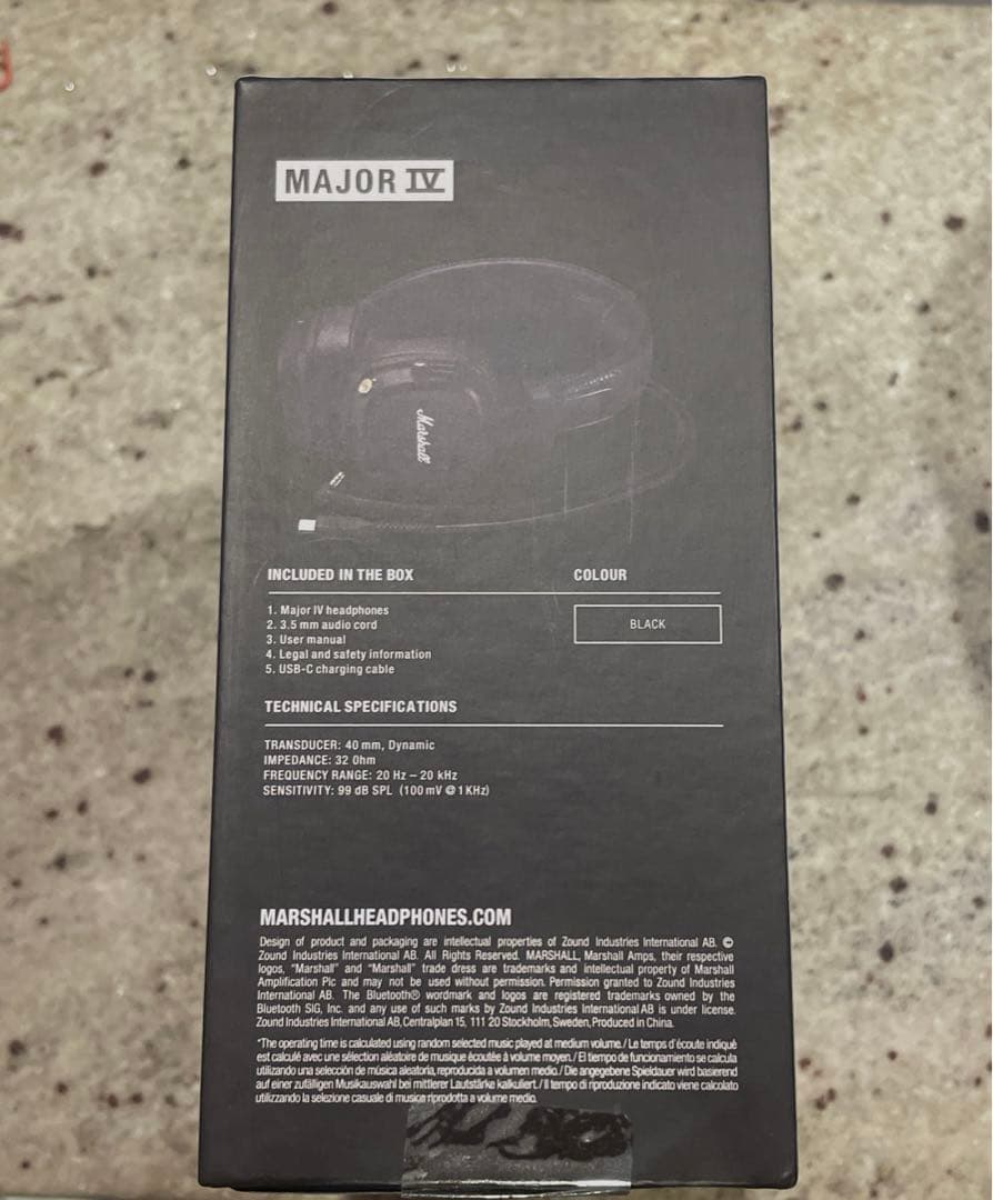 《新品未開封》Marshall ワイヤレスオンイヤーヘッドホン 値下げ中