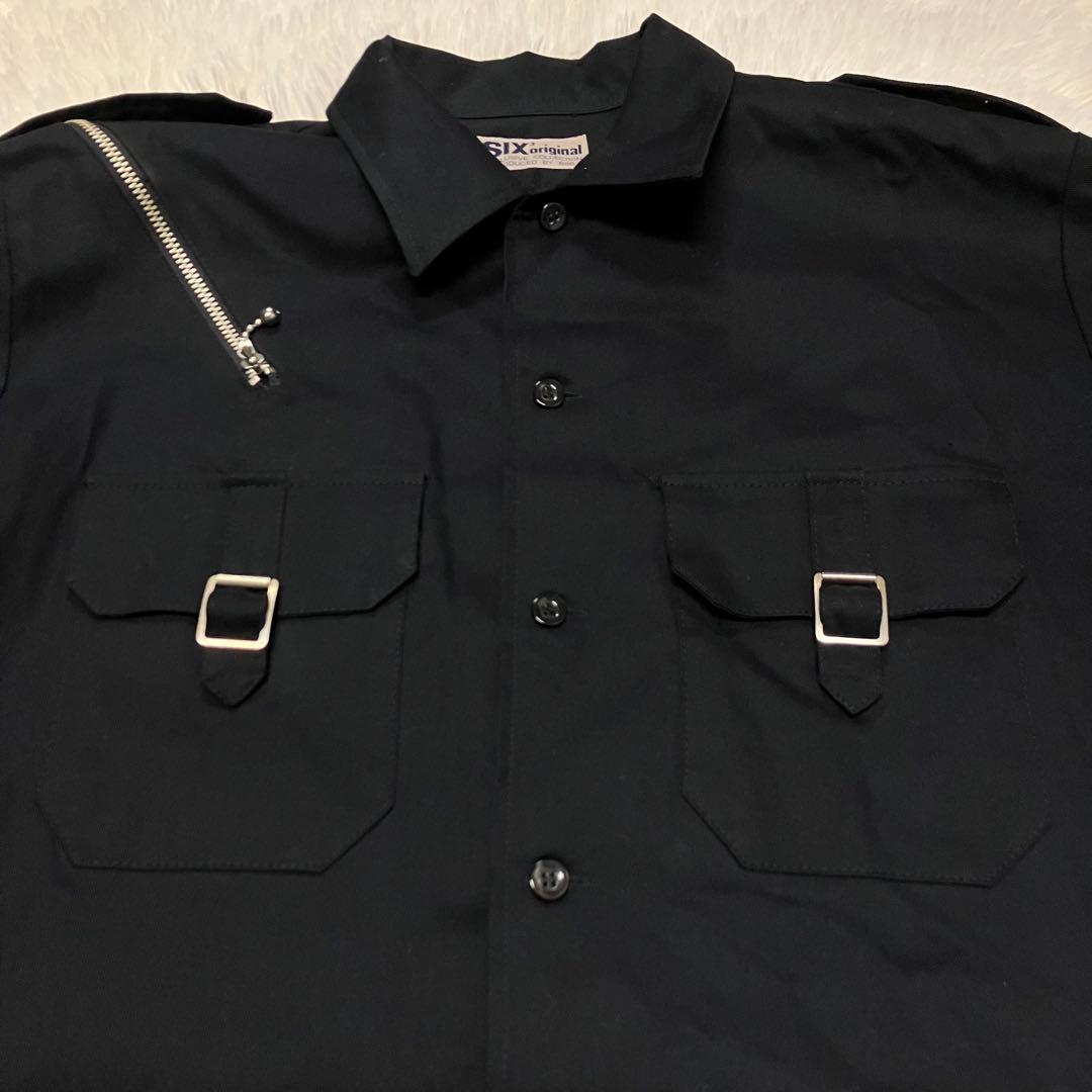《美品レア旧タグ日本製早い者勝ち》666シックス3ジップカスタムシャツpunk