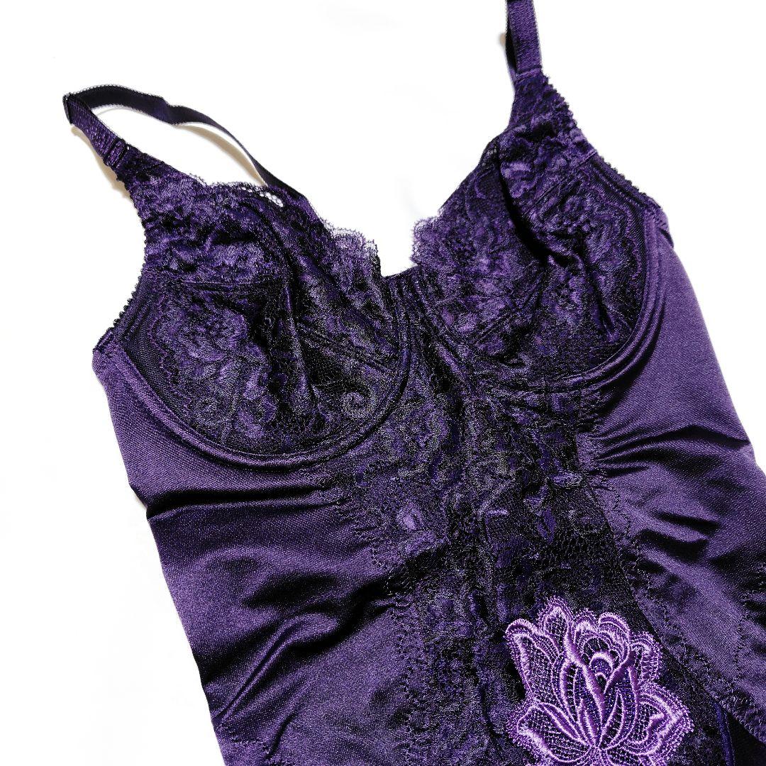 ノエビア✕ワコール☆ドラマティックローズ☆ボディスーツ☆C75Mパープル