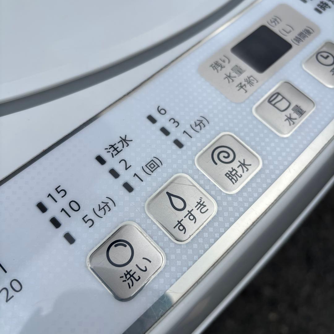 SHARP 6.0kg 全自動洗濯機 ES-G60UC-W 2019年製