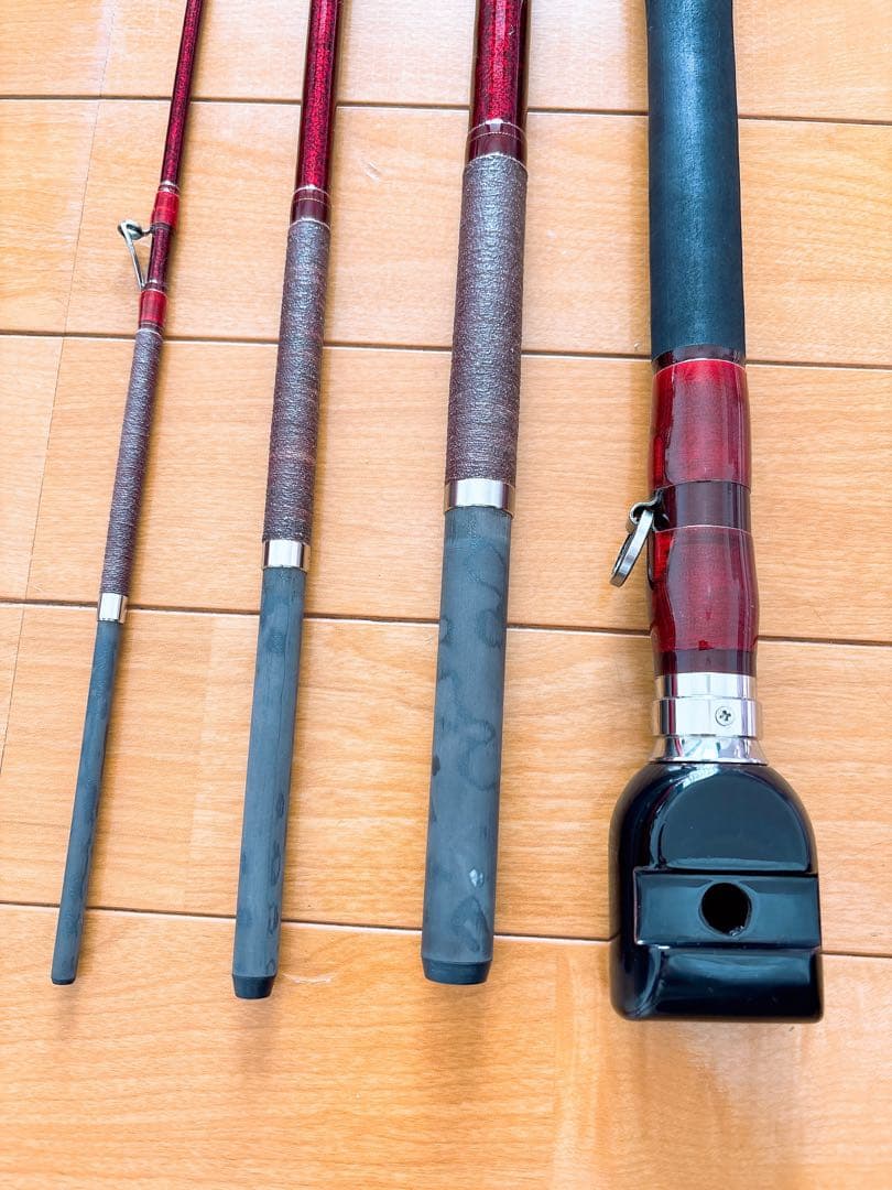 美品 シマノ SHIMANO 鳳翔 500 石鯛 竿 チタンローライダーガイド②