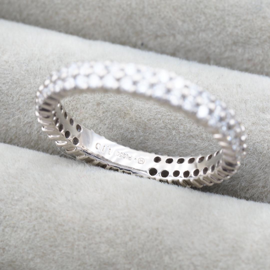 ミキモト リング ダイヤ 1.10ct フルエタニティ 16号 Pt950