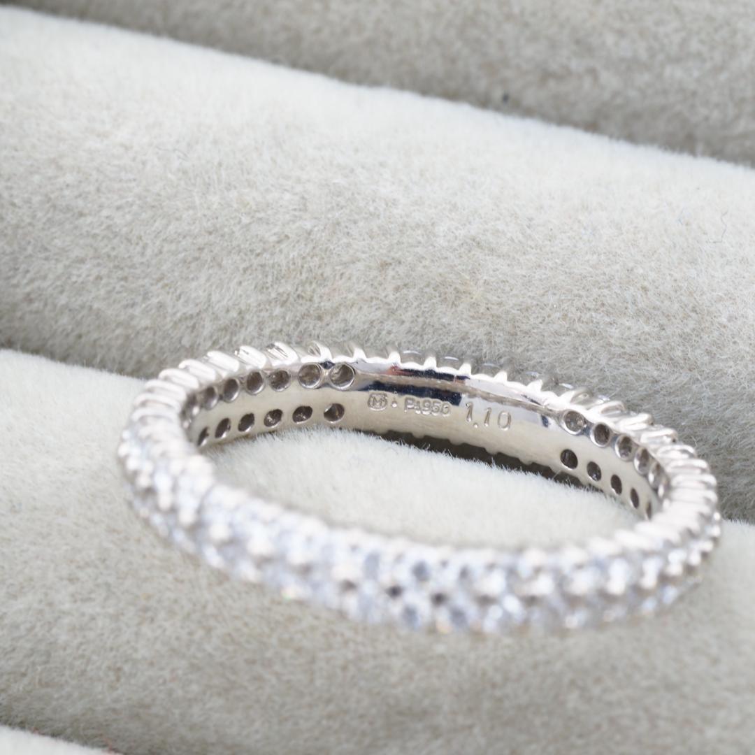 ミキモト リング ダイヤ 1.10ct フルエタニティ 16号 Pt950