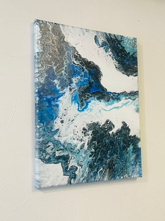 フルイドアート　ポーリングアート　抽象画　アートパネル