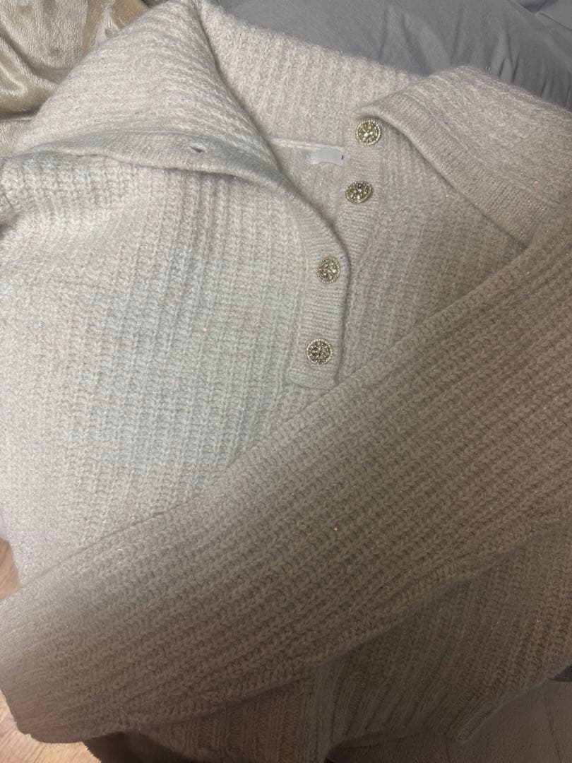 Herlipto Twinkle knit pullover ecur Herlipto twinkle knit pullover