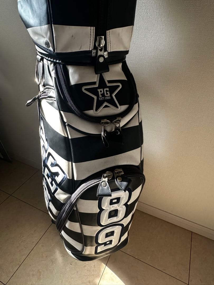 PEARLY GATES ストライプ キャディバッグ - メルカリ