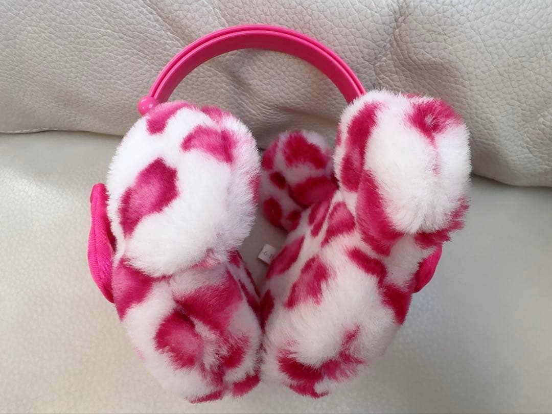 ディズニーミニー ピンクヒョウ柄 イヤーマフ - メルカリ