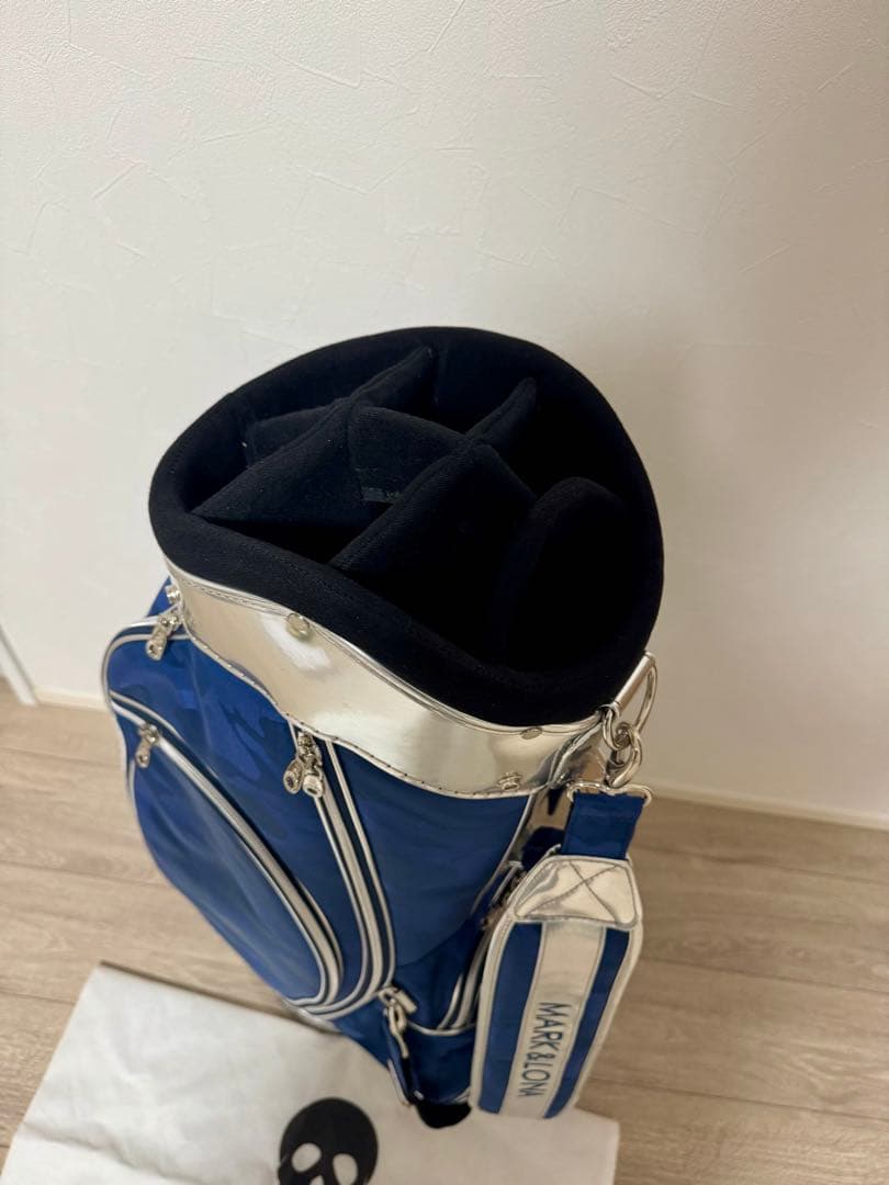 激レア品】MARK&LONA キャディバッグ マーク&ロナ ネイビー カモフラ