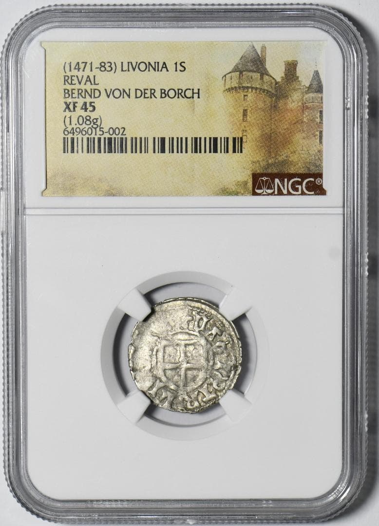 【古代銀貨】リボニア1471～1483年　1シリング銀貨　XF45 MS☆ 5/5 5/5】紀元前480年?470年 古代ギリシア シチリア島 シラクサ