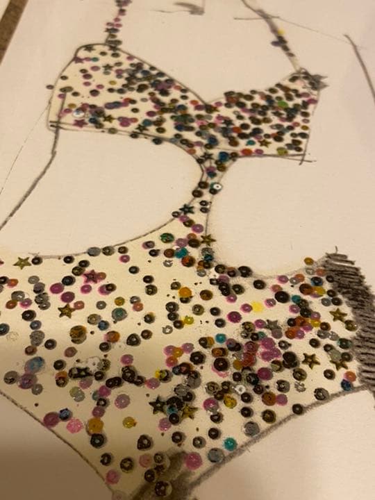 ロバート・ハインデル グリターガールズ 版画 素描