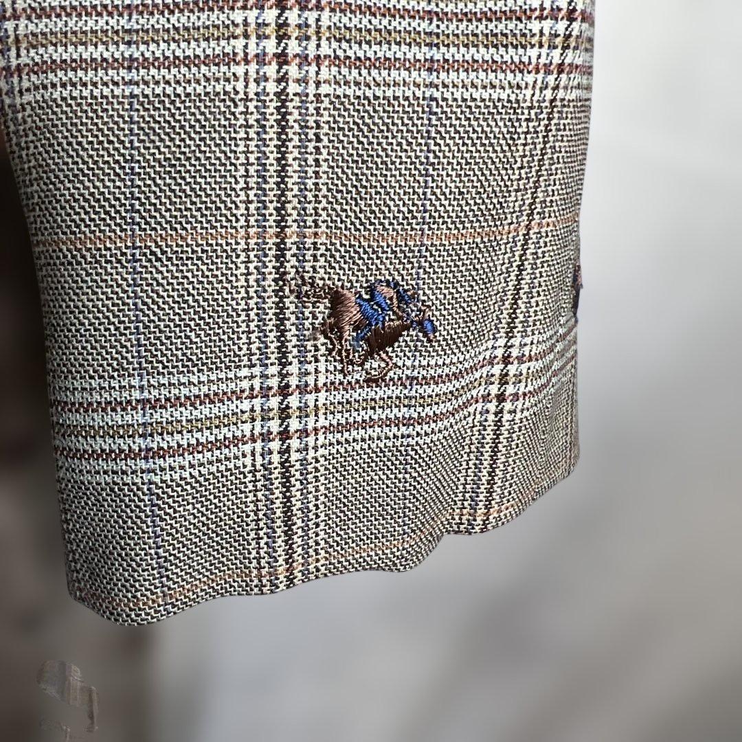 アトリエ花 オーダーメイド チェック柄 ロングコート 一点物