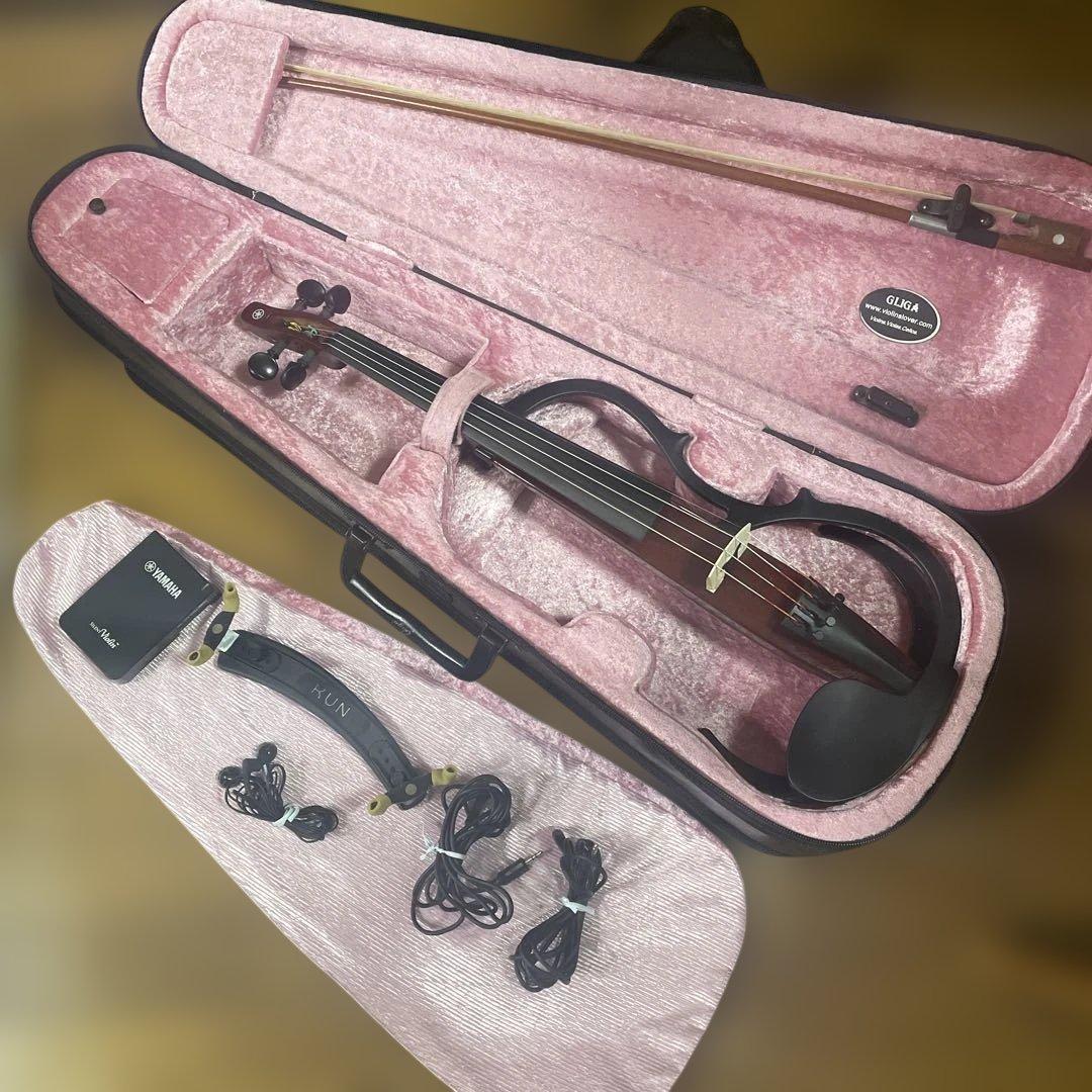 YAMAHA サイレントバイオリン YSV104 弓・ケース付 YAMAHA ヤマハ サイレントバイオリン YSV104 弓/ケースセット[中古美品