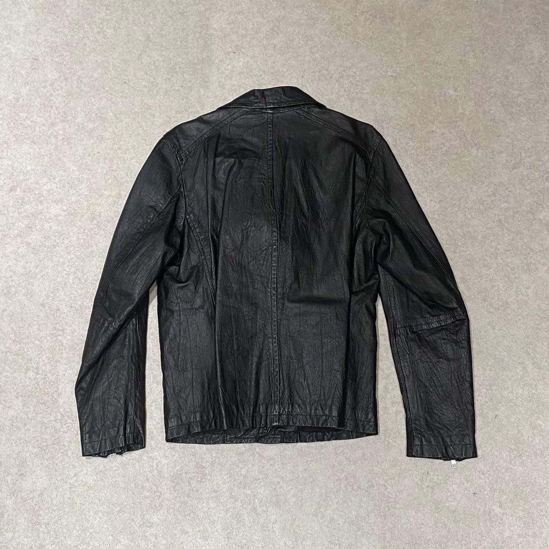 パンク グランジy2k ギミック 豚革 ダブルジップ ダブルライダース