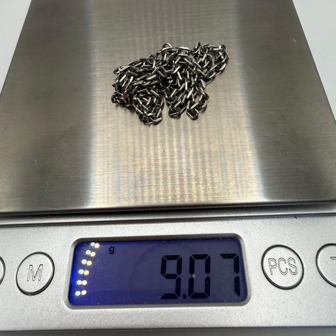 美品 SAAD シルバー細角チェーン 2.5mm幅 50センチ - メルカリ