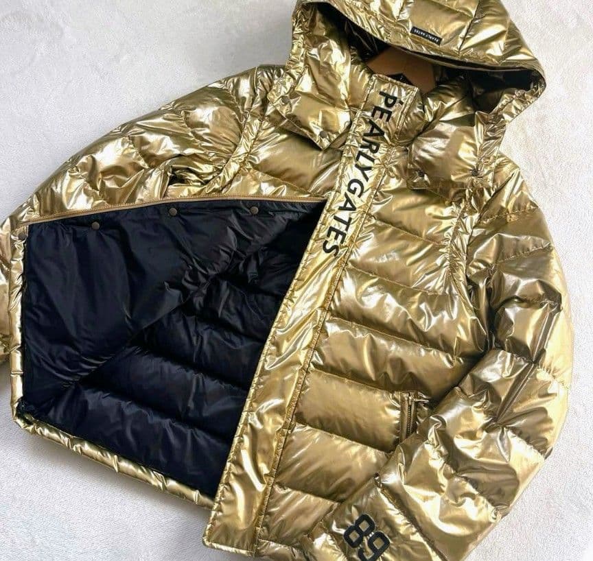 PEARLY GATES ゴールド ダウンジャケットサイズ5 3way