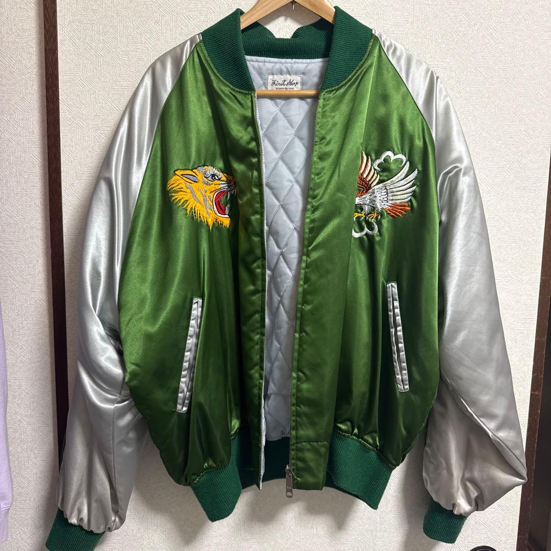 ファースト商会　スカジャン　3Lサイズ スカジャン 日本製本格刺繍のスカジャン3L 風雷神 : takafuku1915