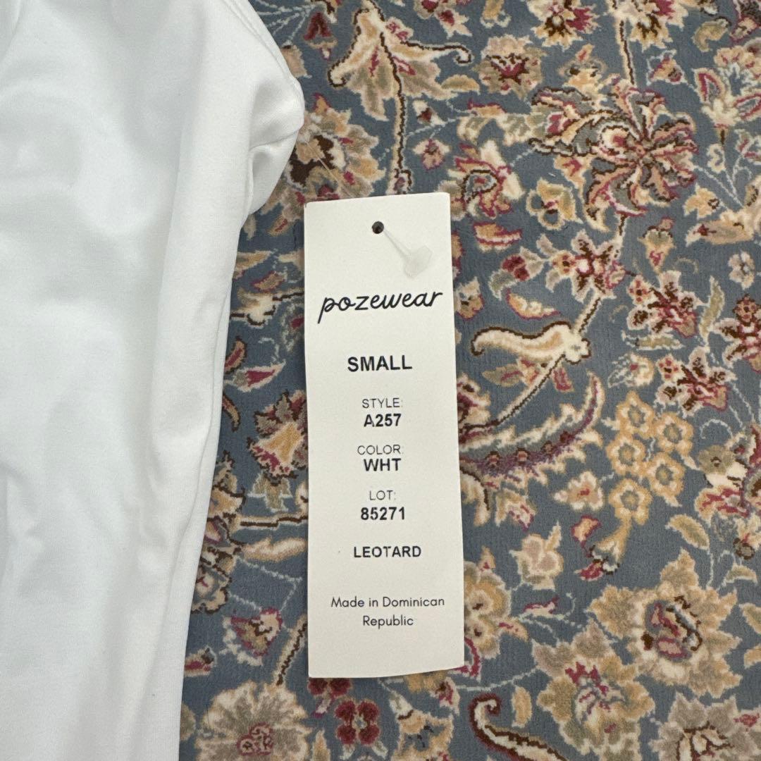 pozewear ホワイト レオタード S