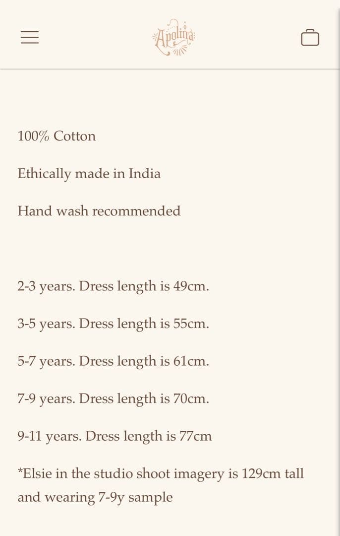 Apolina アポリナ - mto パッチワークワンピース5-7Y 新品未使用