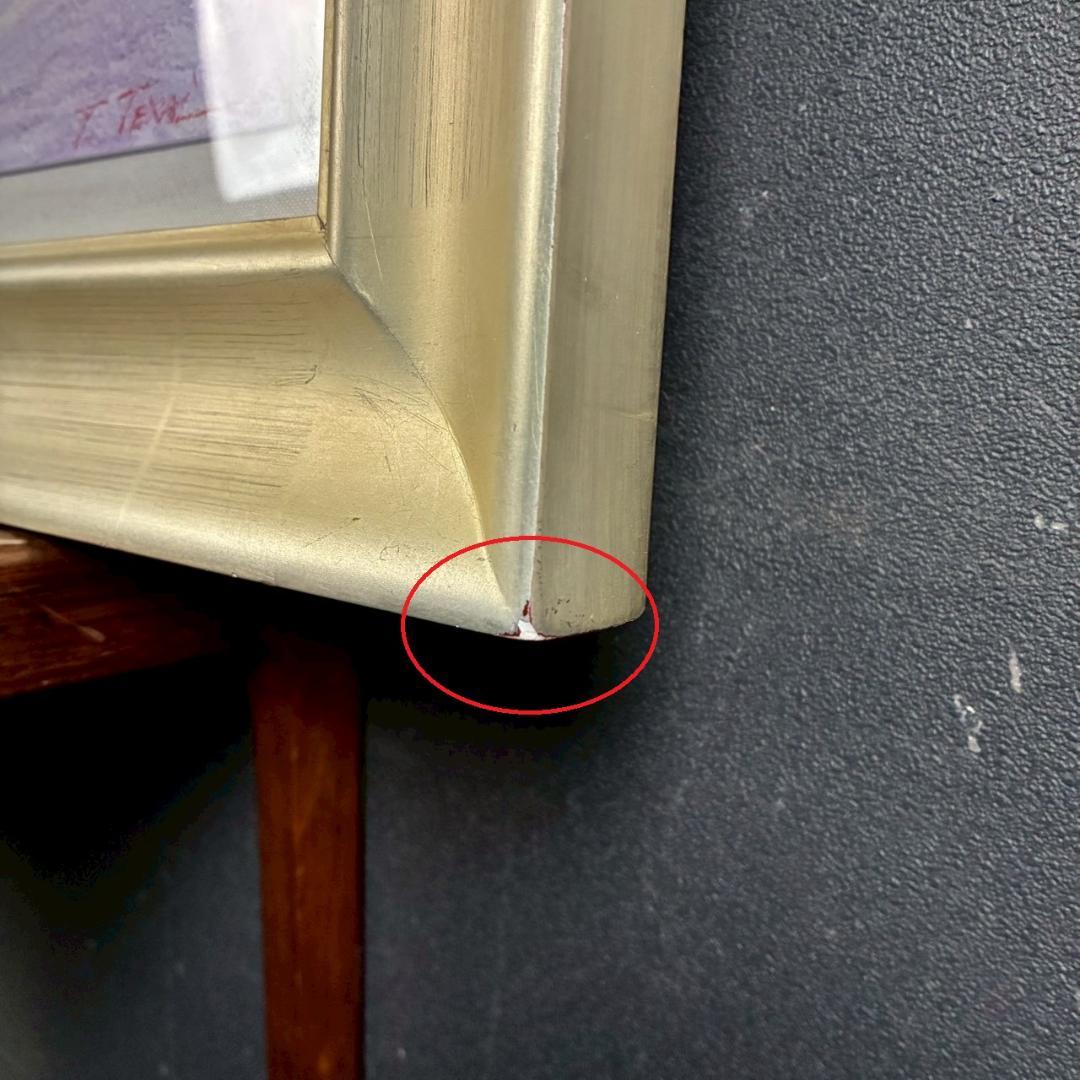 美品 寺井孝「角館の桜」キャンバスに油彩 10号 彩波会 二科展